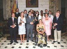 La Alcaldesa presidi� ayer por la tarde la entrega de los VIII Premios al M�rito Deportivo