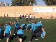 200 niños disfrutan de la IV Miniolimpiada en el Polideportivo Virgen del Carmen-Beteró
